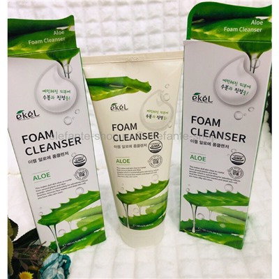 Пенка с экстрактом алоэ EKEL Aloe Foam Cleansing 180ml (125)