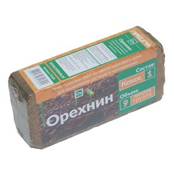 Кокосовый субстрат «Орехнин-1», 9 л