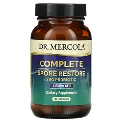 Dr. Mercola, Complete Spore Restore, 4 млрд КОЕ, 90 капсул