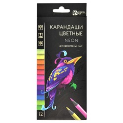 Набор цветных карандашей деревянных арт. 64100 / 24 НЕОН