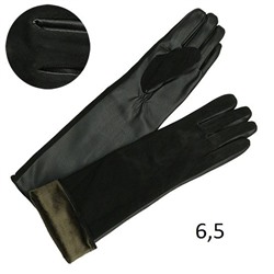 Перчатки женские длинные подкладка плюш 6,5