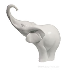 Фигура декоративная Слон (белый глянец), L15W7H16 см
