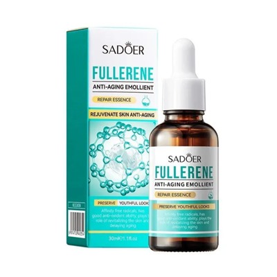 Восстанавливающая антивозрастная сыворотка для лица с фуллероном SADOER Fullerene Anti-Aging Emollient 30ml