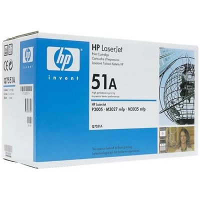 Тонер Картридж HP 51A Q7551A черный для HP LJ P3005/M3035/M3027 (6500стр.)