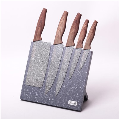 Набор кухонных ножей 6 предметов Kamille KM-5045 (5 ножей на магнитной подставке) оптом