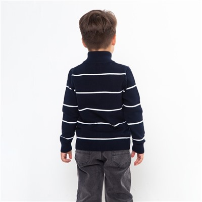 Джемпер для мальчика, цвет тёмно-синий/белый МИКС, рост 92 см (2 года)
