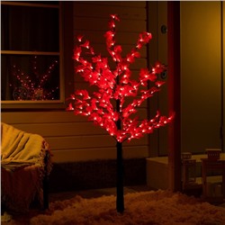 Светодиодное дерево «Клён красный» 1.6 м, 160 LED, постоянное свечение, 220 В, свечение красное