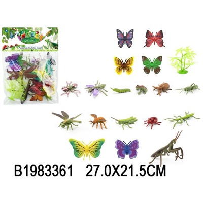 Набор насекомых 19шт. в пакете (9618-58, 1983361)