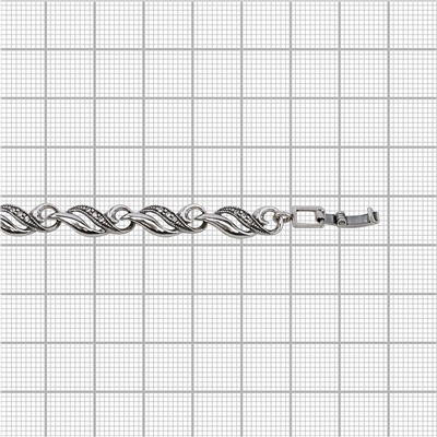 "Шифон" браслет в серебряном покрытии из коллекции "Ателье" от Jenavi