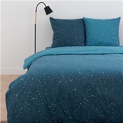 КПБ  Традиция  2,0 спальный, поплин, 100% хлопок, пл. 118 гр./кв.м  Звездное небо (синий)