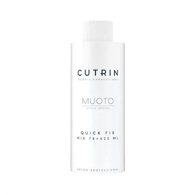 СUTRIN\ MUOTO PERM\ QUICK FIX быстродействующий нейтрализатор для нормальных или трудно поддающихся завивке волос, 24 х 75 мл