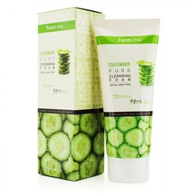 FarmStay Пенка для умывания с экстрактом огурца - Cucumber pure cleansing foam