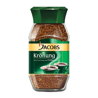 Кофе растворимый Jacobs Kronung, стеклянная банка (Якобс) 100 г