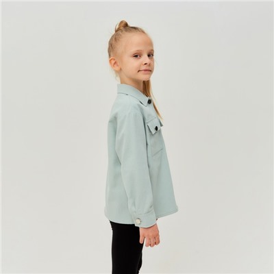 Рубашка для девочки MINAKU: Casual collection KIDS цвет мятный, рост 122