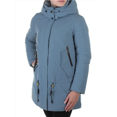 M9072 GRAY/LT.BLUE Пальто зимнее женское Snowpop