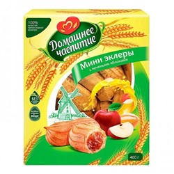 Мини эклеры Домашнее чаепитие с печёными яблоками, 460 г/ KDV