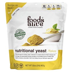 Foods Alive, Superfood, не обогащенные пищевые дрожжи, 907 г (32 унции)