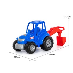 Трактор "Чемпион" с лопатой, синий (84736) Полесье