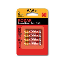 Батарейка KODAK R03-4BL HEAVY DUTY/ K3AHZ-4 (48/240/33600) (цена за 1 шт.)