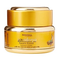Осветляющий крем для лица Сварн Канти питание и увлажнение (Swaran Kanti Cream) Patanjali | Патанджали 15г