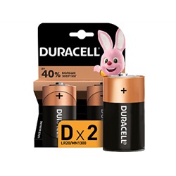 Батарейка Duracell LR20 -2BL (20/60/3840) (цена за 1 шт.)