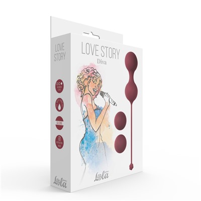 Набор вагинальных шариков Love Story Diva Wine Red 3012-02lola