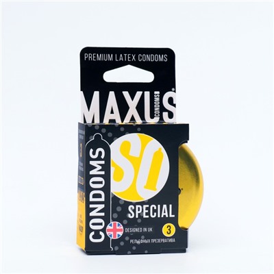 Презервативы точечно-ребристые MAXUS Special №3 ж/к