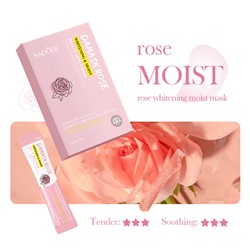 Отбеливающая и увлажняющая маска с розой SADOER Damask rose whitening & moist, 6 г