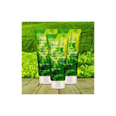 Пенка для умывания Farm Stay Green Tea  100ml экстракт зеленого чая