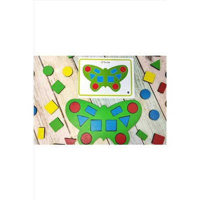 Сортер-мозаика Бабочки, арт. 07018 НАТАЛИ #897706