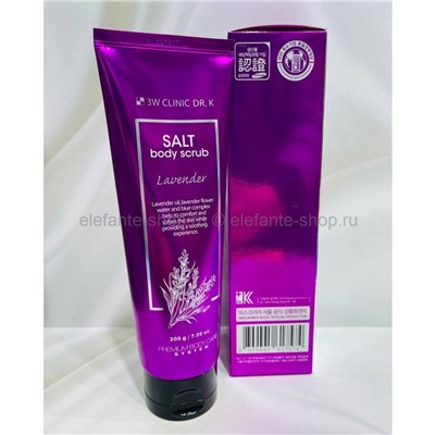 Скраб для тела 3W Clinic Dr.K Salt Lavender Body Scrub 200g (78)