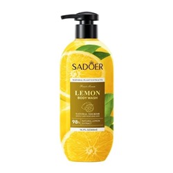 SADOER  Гель для душа Fruit Serun LEMON увлажняющий ЛИМОН  400мл  (SD-57027)