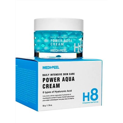 Medi-Peel / Капсульный крем с пептидами для лица H8 POWER AQUA CREAM 50 гр.