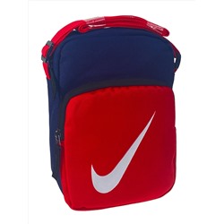 Мужская сумка из текстиля, цвет тёмно синий с красным