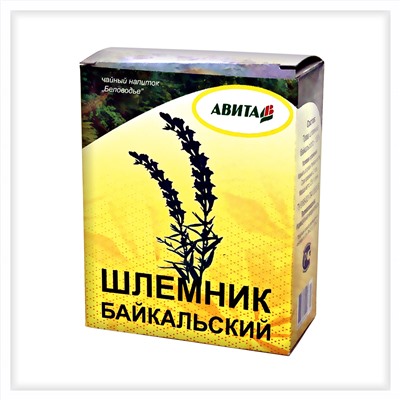 Шлемник байкальский трава "Авита" 25г  (при миокарде,серцебиении,бессонице,бронхите,гриппе )