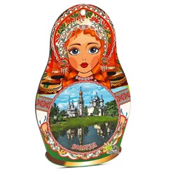 Вологодский сувенир доска "Матрёшка" Кремль 17х28см