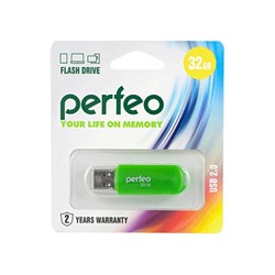 Флеш-диск Perfeo USB 32GB C03 Green PF-C03G032