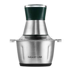 УЦЕНКА Измельчитель Galaxy GL 2382, металл, 600 Вт,1.8 л, 2 скорости, серебристо-изумрудный