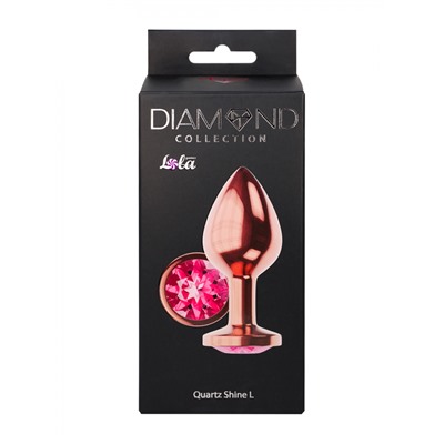 Анальная Пробка Diamond Quartz Shine L Розовое Золото 4023-02lola
