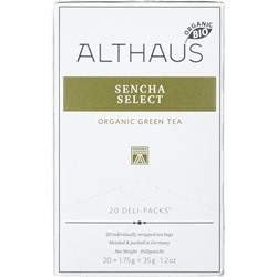 Чай зеленый в пакетиках Althaus Bio Sencha Select 20пакx1,75гр