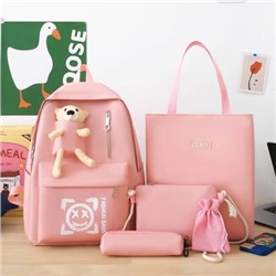 Набор рюкзак из 4 предметов, арт Р127, цвет: 954 розовый
