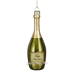 Стеклянная елочная игрушка Шампанское - Grand Cru 15 см, подвеска (Edelman)