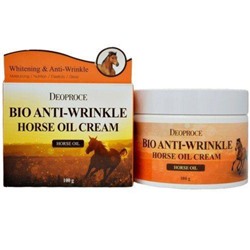 Крем для лица Deoproce Bio Anti-wrinkle Horse Oil Cream, 100 г