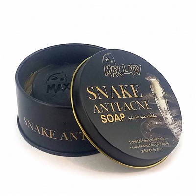 MAX LADY  Мыло для лица  SNAKE Anti-Acne против прыщей ЗМЕЯ (банка)  100г  (MX-2396)