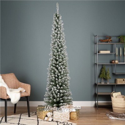 Искусственная елка Pensil Pine заснеженная 180 cм, ПВХ (Winter Deco)