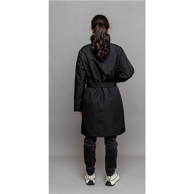 646-24в Пальто для девочки "Руби", черный