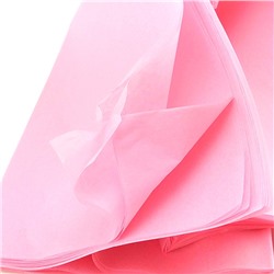 Бумага упаковочная тишью Розовая / листы 50*66 см