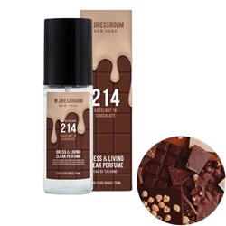 Парфюмированный спрей для одежды и дома No.214 Dress & Living Clear Perfume Hazelnut in Chocolate