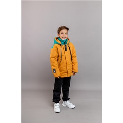 660-24в-1 Куртка для мальчика "Бази" горчица