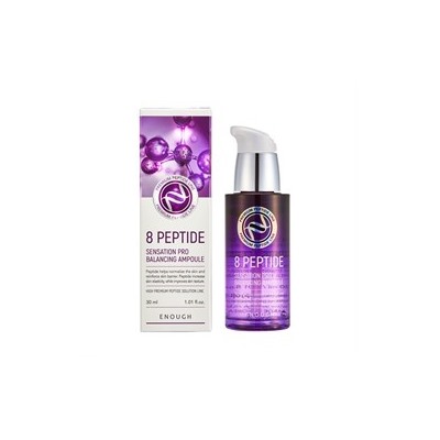 Сыворотка для лица Enough 8 Peptide Sensation Pro Balancing Ampoule 30ml с пептидным комплексом